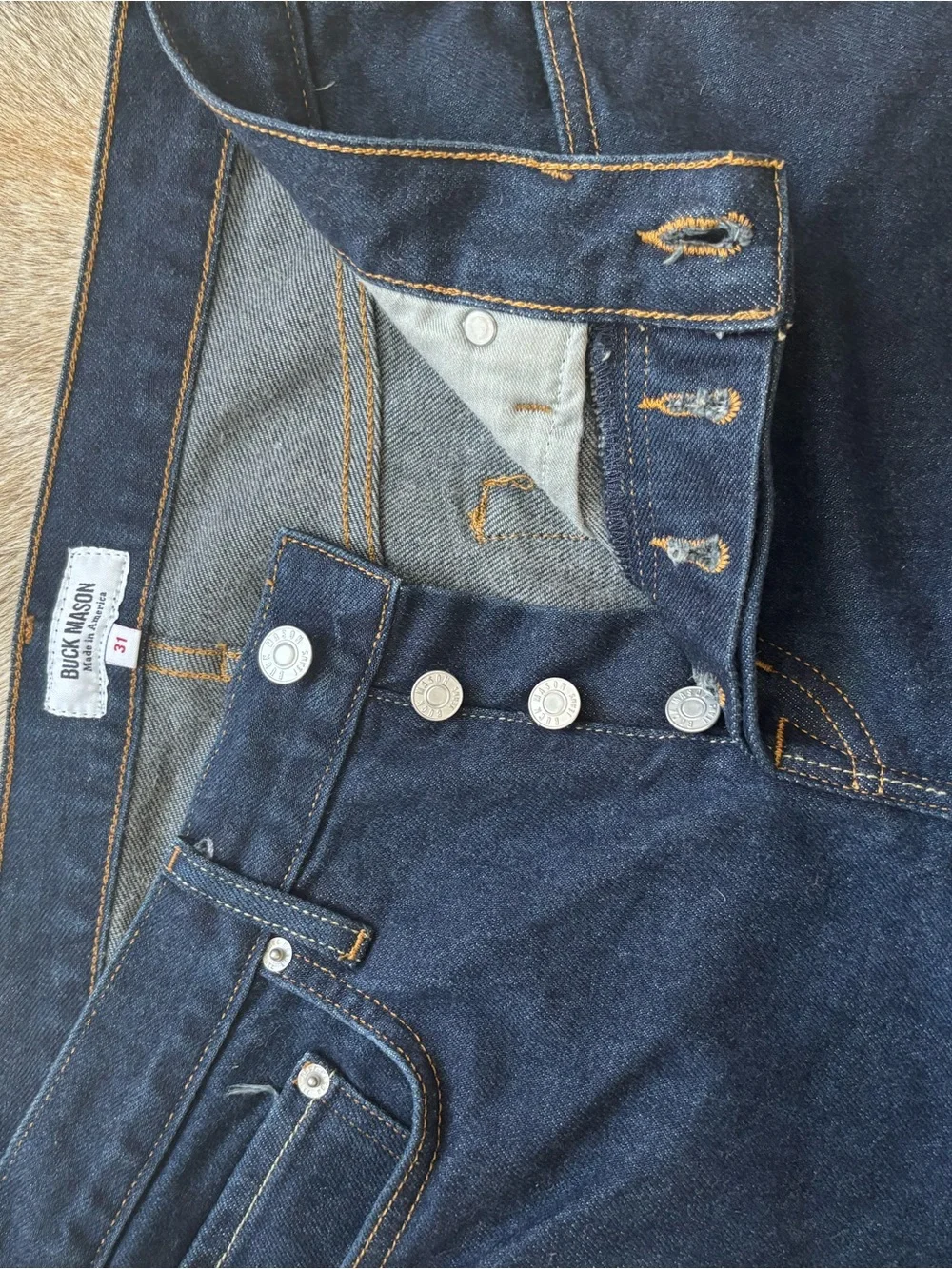 Buck Mason denim sz 31 Straight Jeans